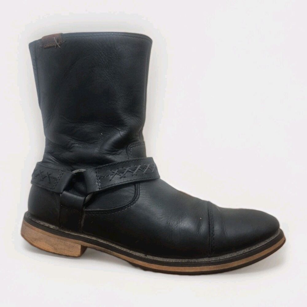 Harley-Davidson Men's Constrictor 95276 Black Leather Motorcycle Boots Size 10.5
